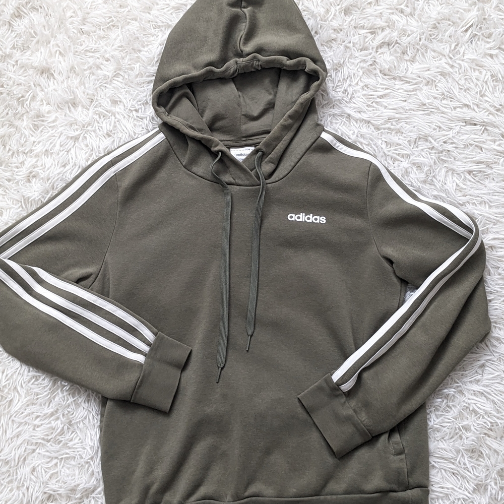 Adidas Women's Olive Green Hoodie